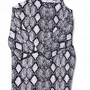 Caution To The Wind Black and White Patterned Top